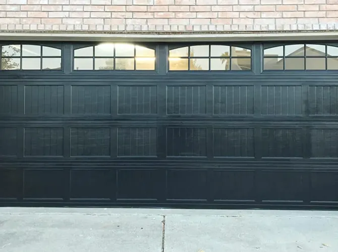 Garage door painting after