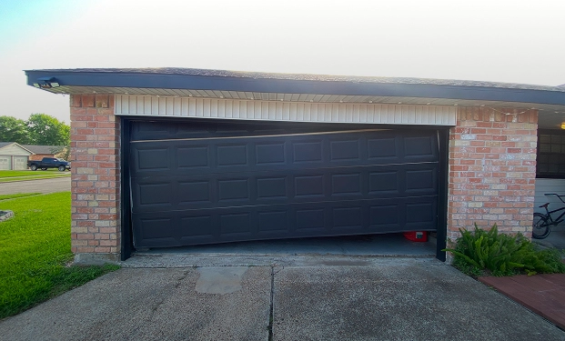 Garage door installation before